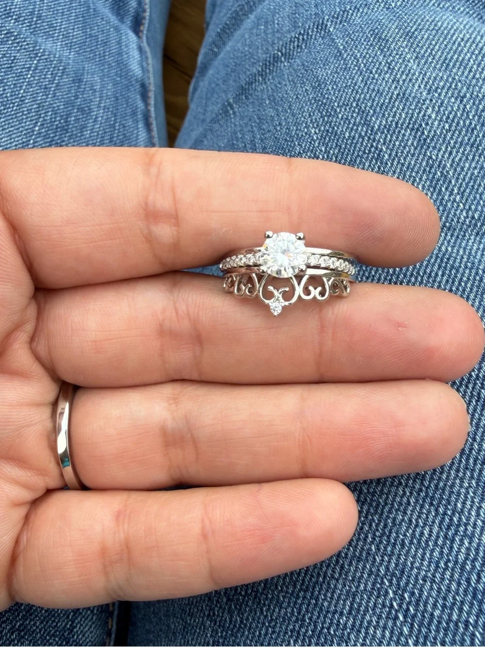 Sterling Silver Princess Ring Set
